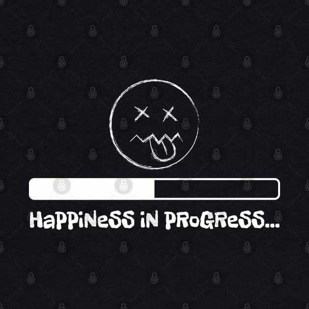 Sarcastic design of happiness in progress by zooco